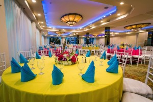 Colorful Summer Indoor Wedding Anoush.com